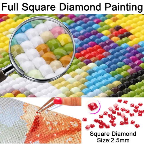 square diamond painting drills