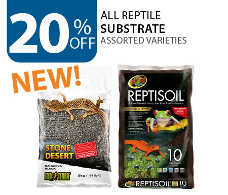 20% off all reptile substrate