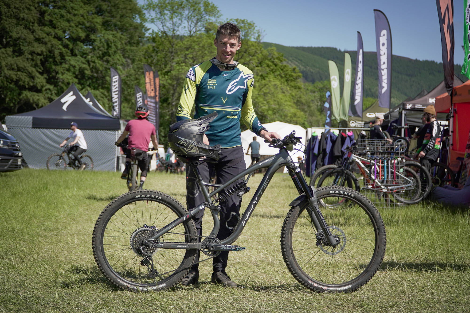 Team Whyte rider Martyn with his MTB