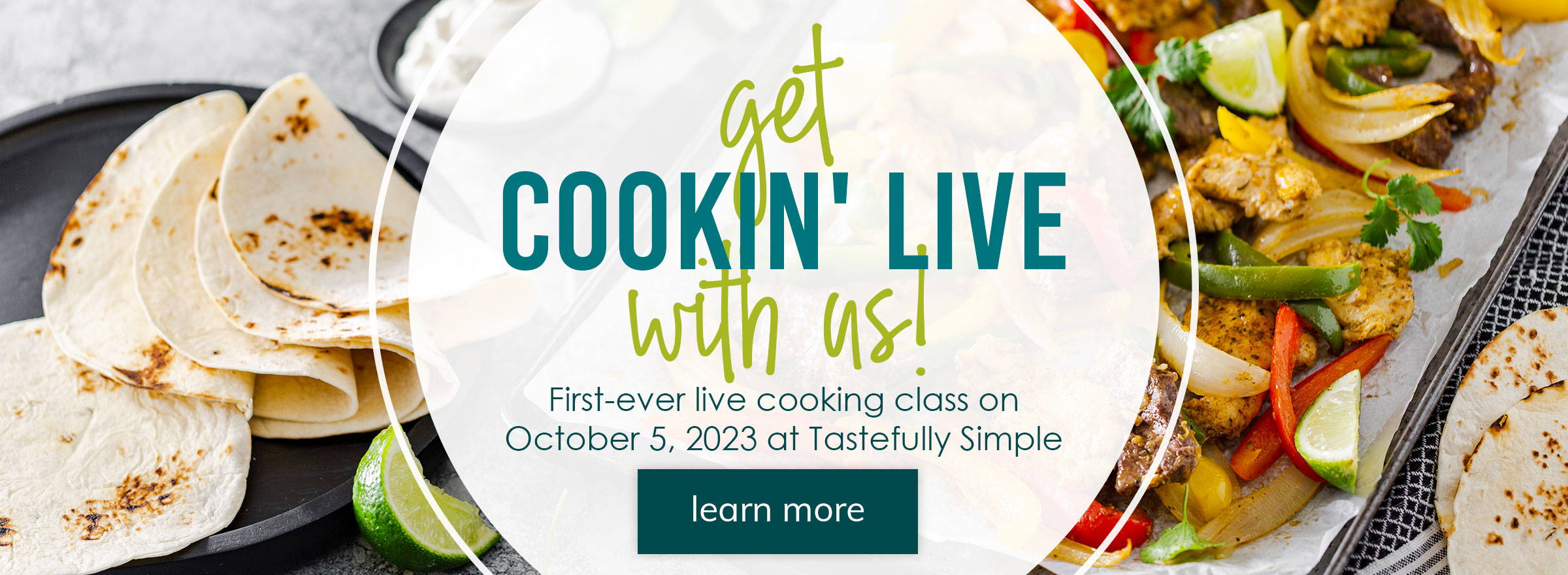 get cookin' live with us!