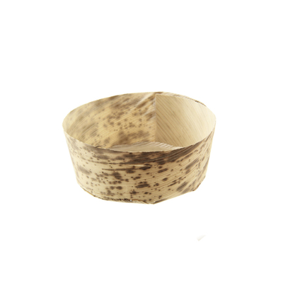 A bamboo leaf portion cup