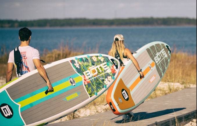 Carrying Breeze Aero paddle boards