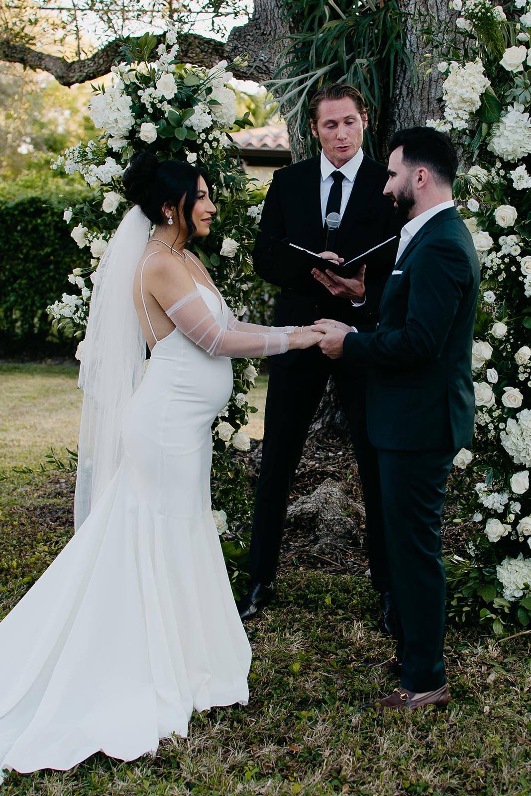 Bride and Groom exchanging vows