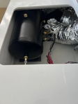 Black HornAir air tank with pressure gauge installed in mechanical compartment photo 5