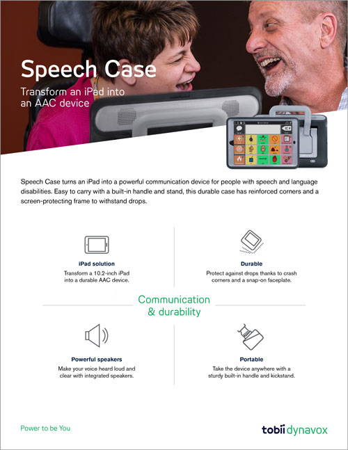 Speech Case brochure cover