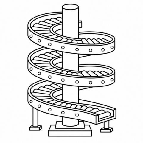 gravity spiral conveyor