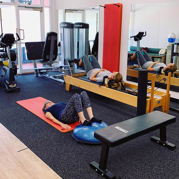Physiotherapy Gym Fit Out. An inviting physiotherapy space filled with exercise and rehabilitation equipment.