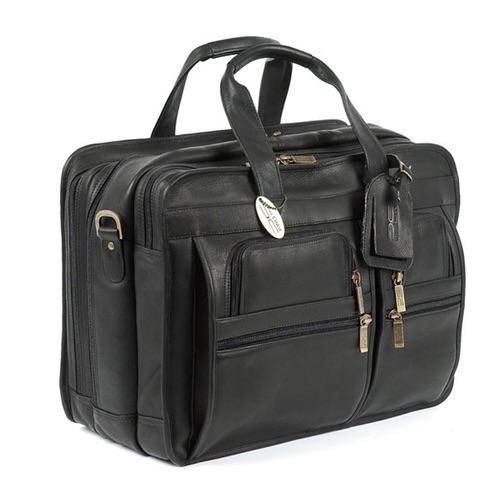 The Jumbo | Extra Large Leather Briefcase for Men for 17 Inch Laptops
