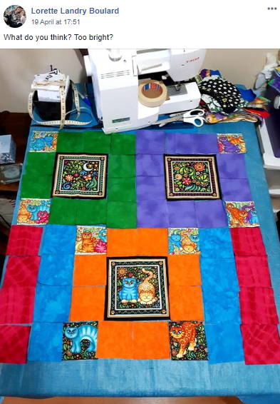 Lorette colorful quilt