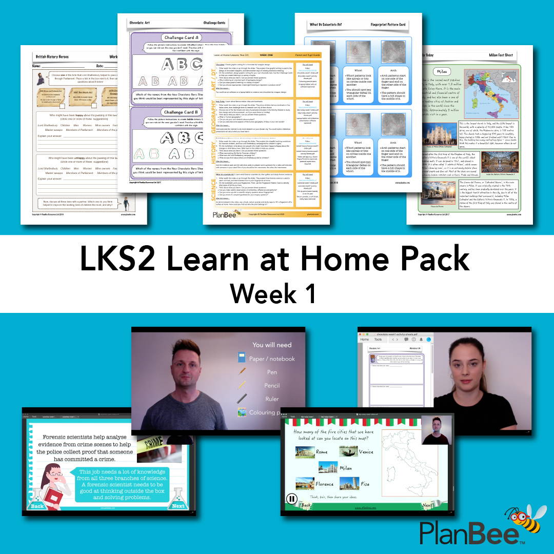 LKS2 Learn at home pack