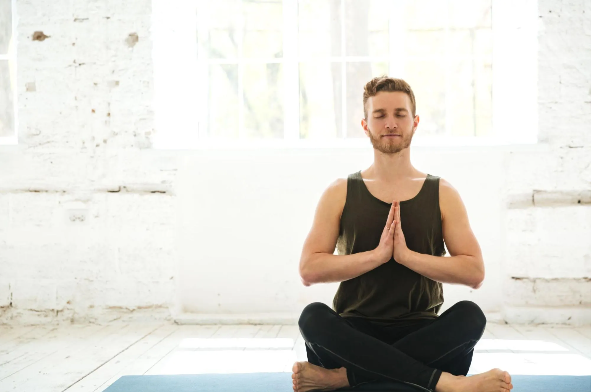 man meditating