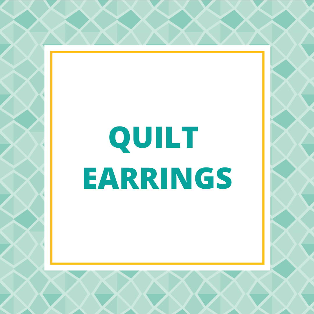 quilt earrings