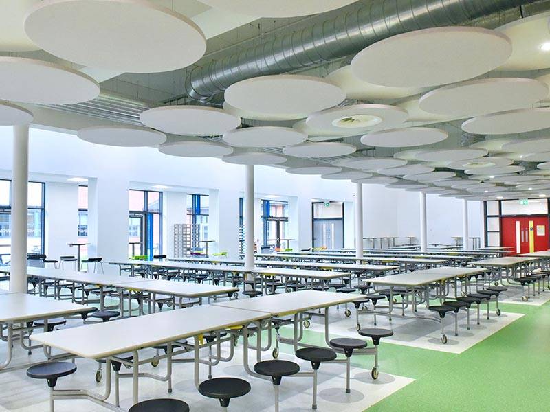Click here to see the St Patricks Academy Dunganon Acoustic Treatment Case Study