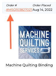 machine quilting order checker