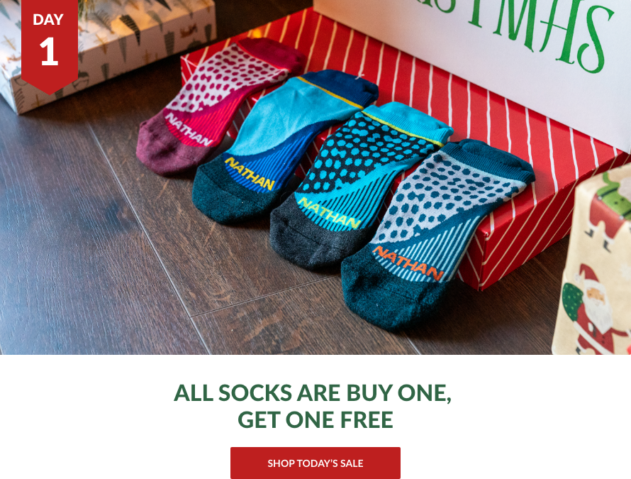 All Socks are Buy One, Get One Free Shop Today's Sale