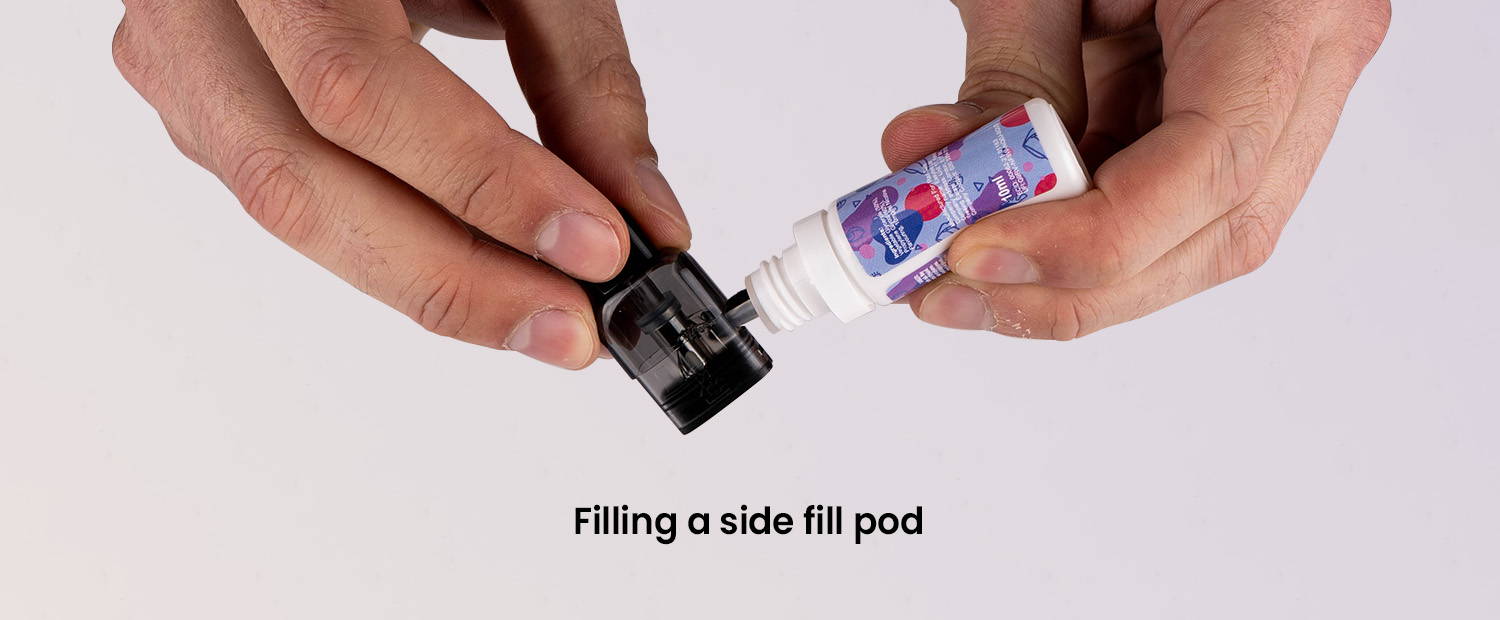 Image of a side filling MTL pod.