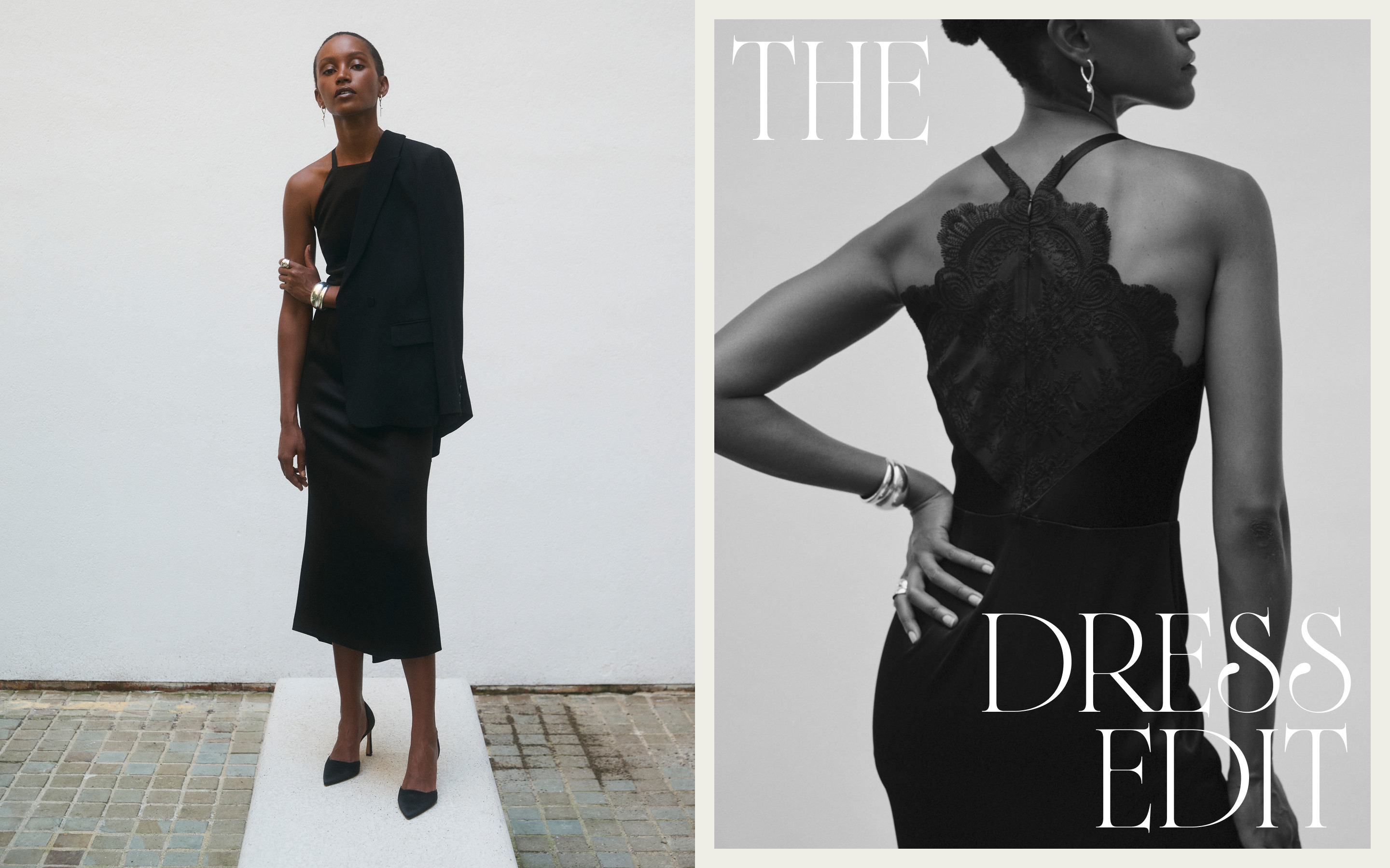 The Dress Edit - Model wearing Lucia Crepe Dress