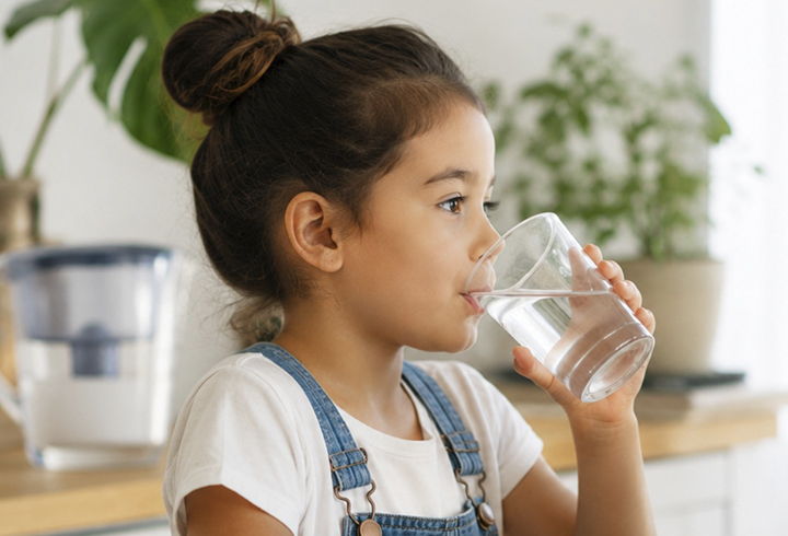 Child Drinking Water