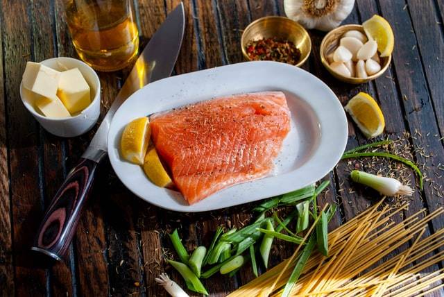 Salmon On A Plate