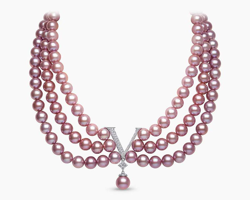 Yoko London Pink Freshwater Pearl Necklace
