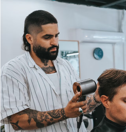 How to properly blow dry men's hair