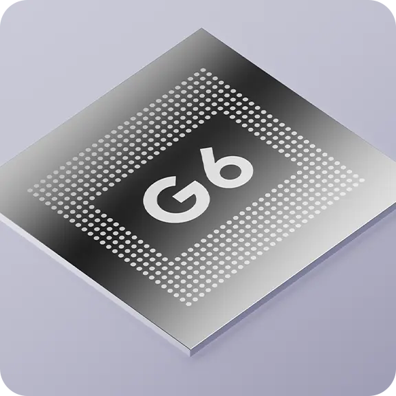 Graphic of a G6 processor chip on a light background.