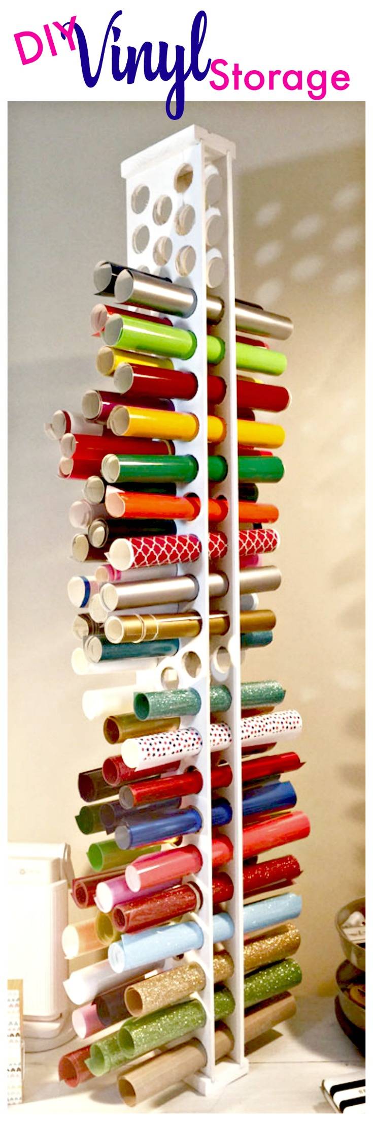 7 Craft Room Inspirations: DIY Heat Transfer Vinyl Storage Ideas