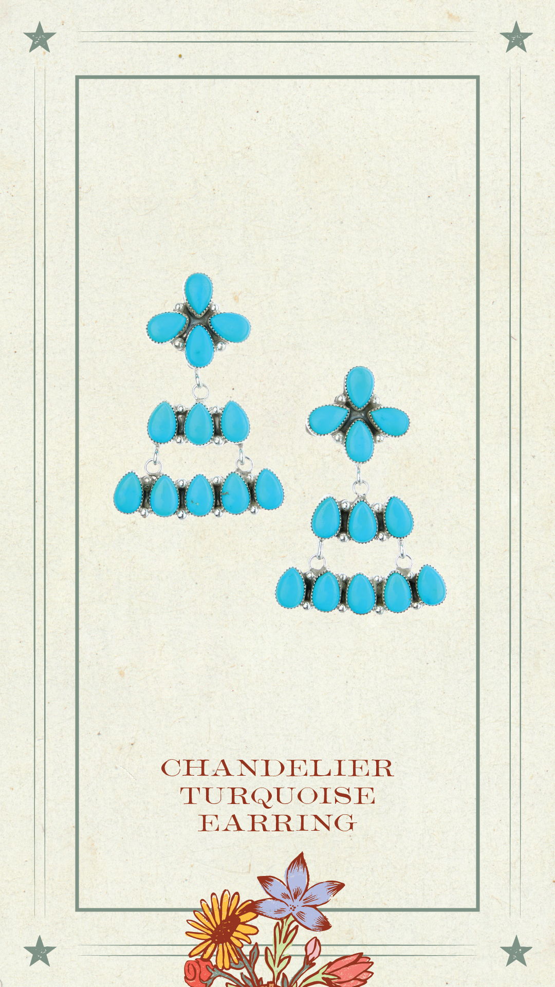 Mothers Day Gift Guide, Chandelier Turquoise Earrings