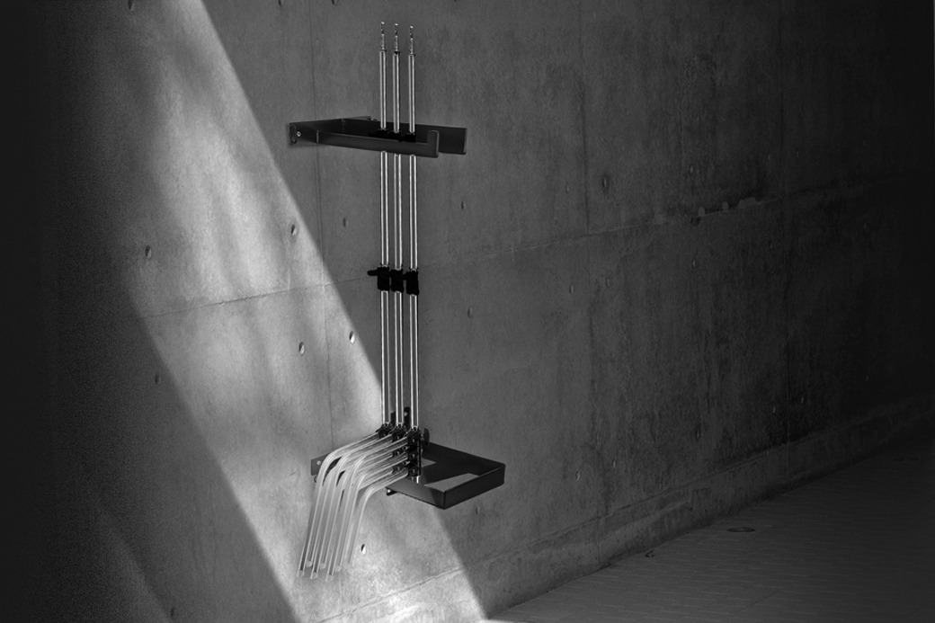 Supporto A Parete Per C-Stand – Acciaio, Fino A 6 Stand, Per Porte E Camion Da Studio