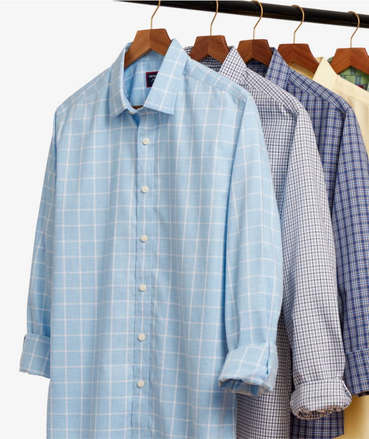 Collection of UNTUCKit shirts. 