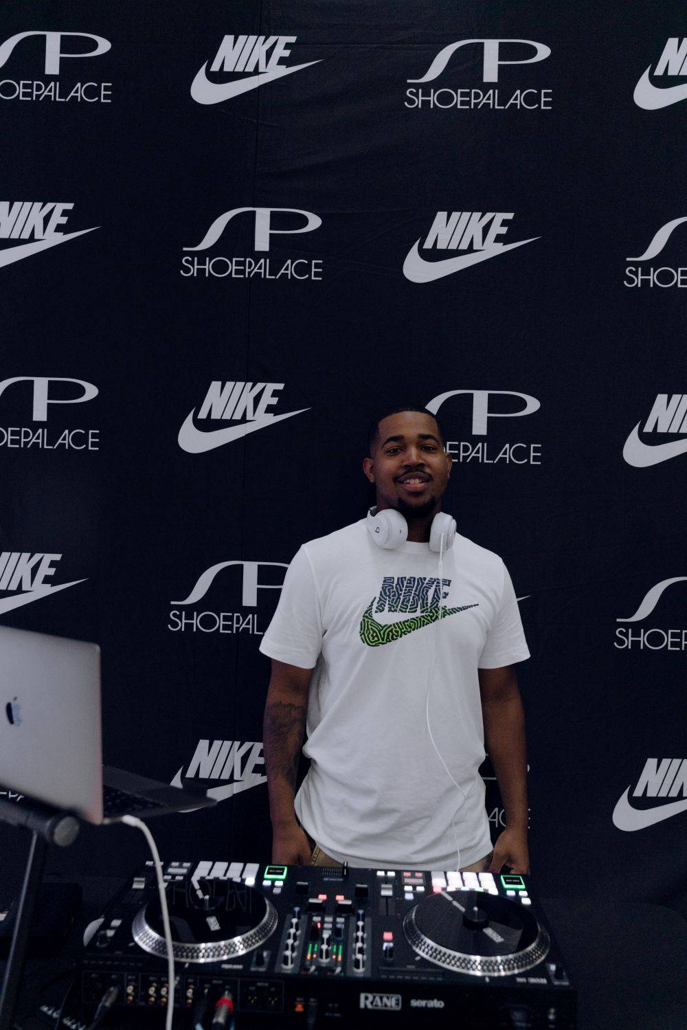 dj at the sp nike hoop clinic