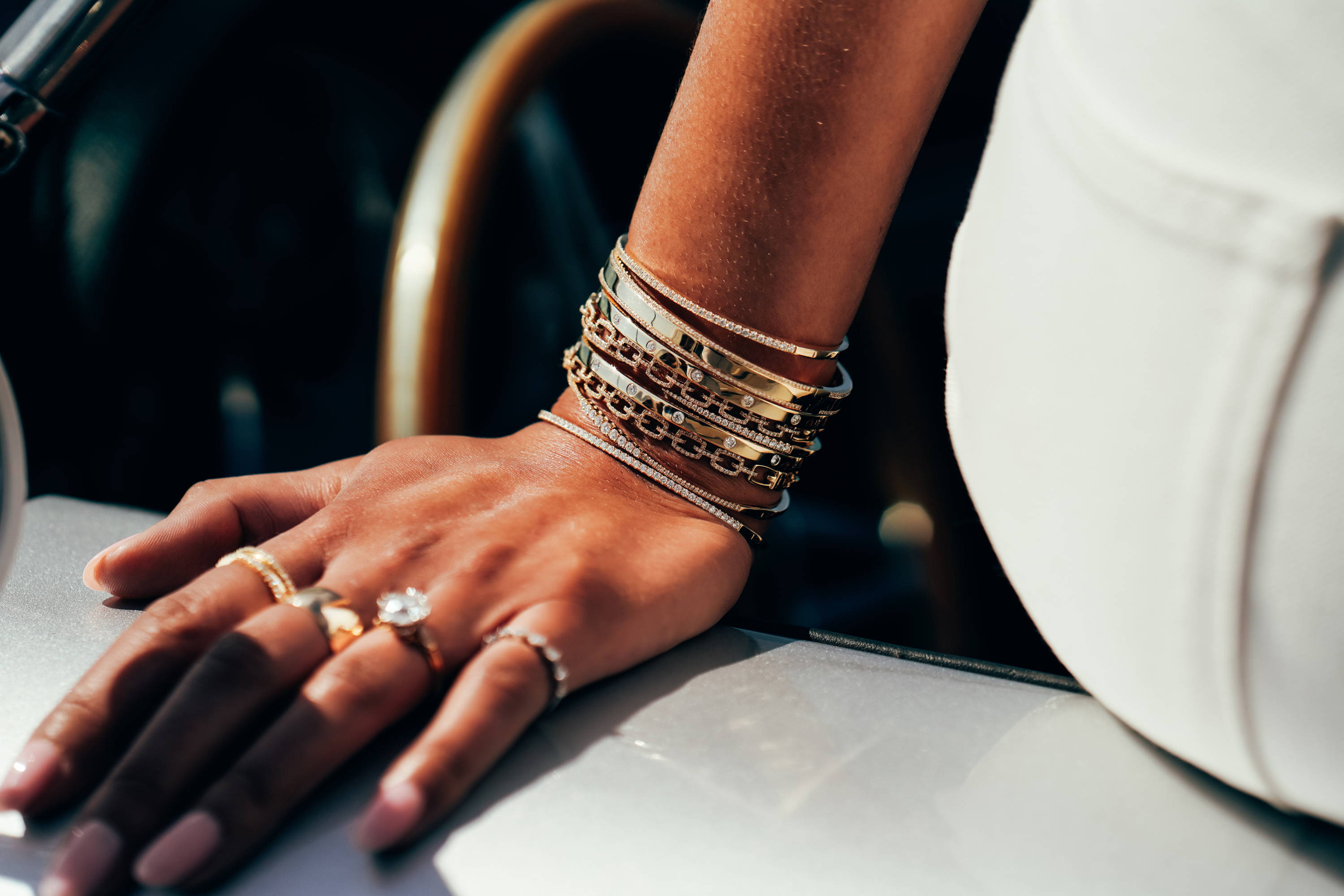 Hand with Ring Concierge fine jewelry