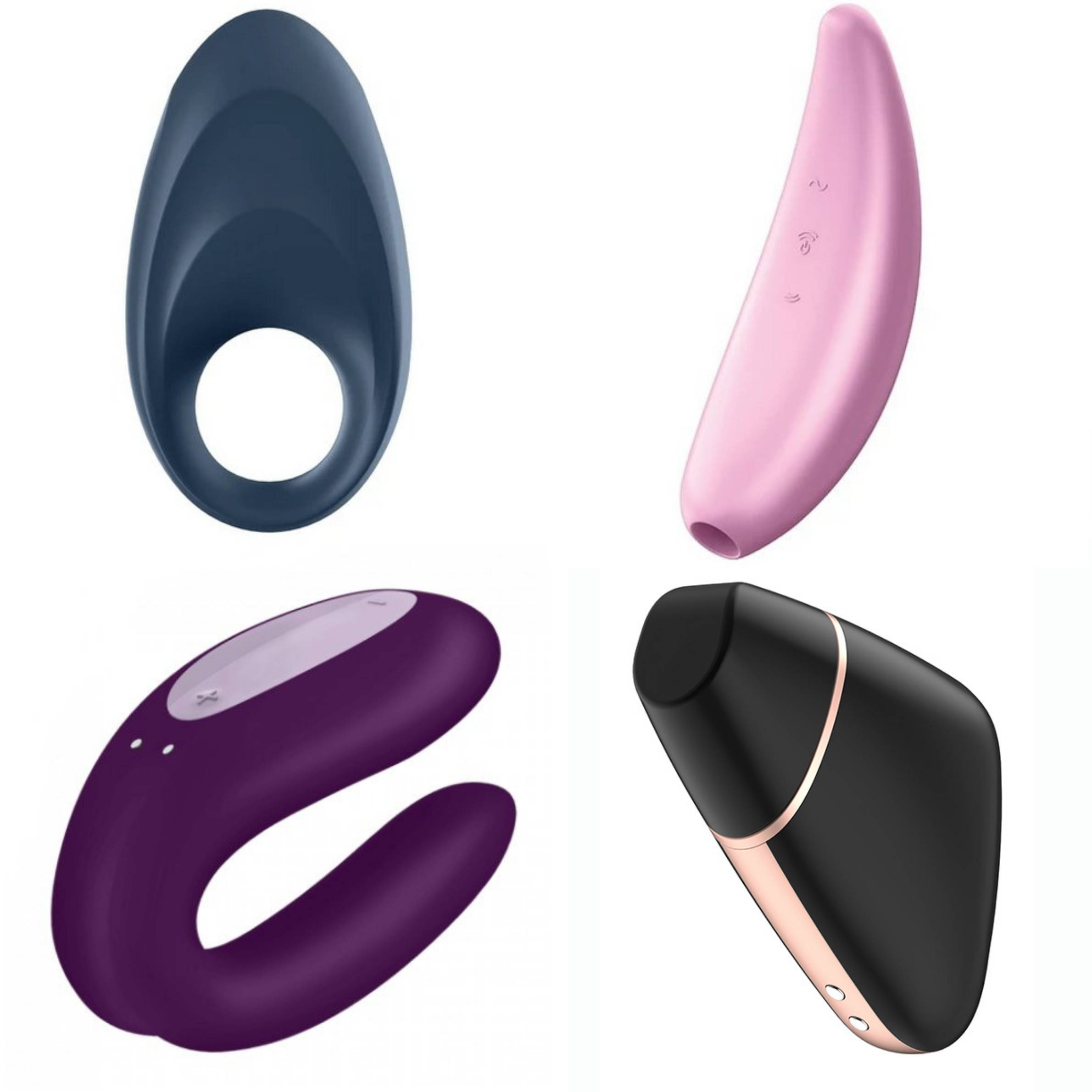 Picture of four of the Satisfyer toys