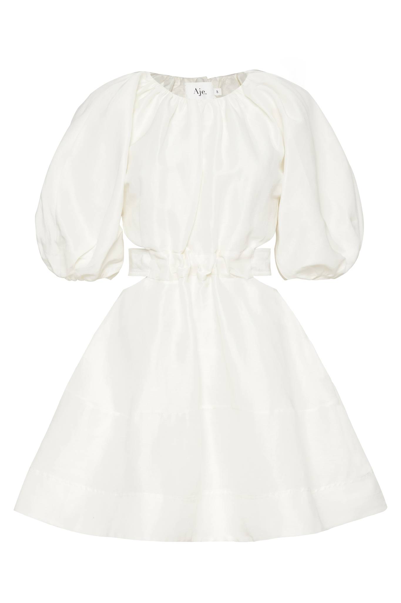 White cut out mini dress