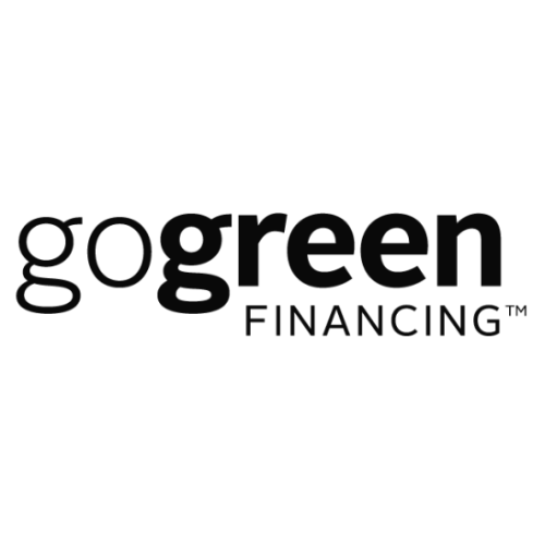 Logo for Go Green Financing with emphasis on sustainability.