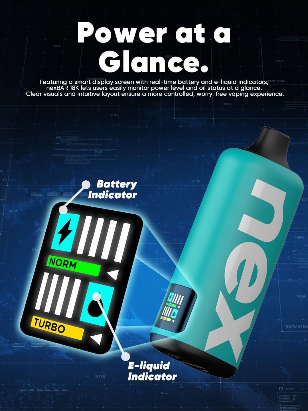 nexbar 18K power at a glance