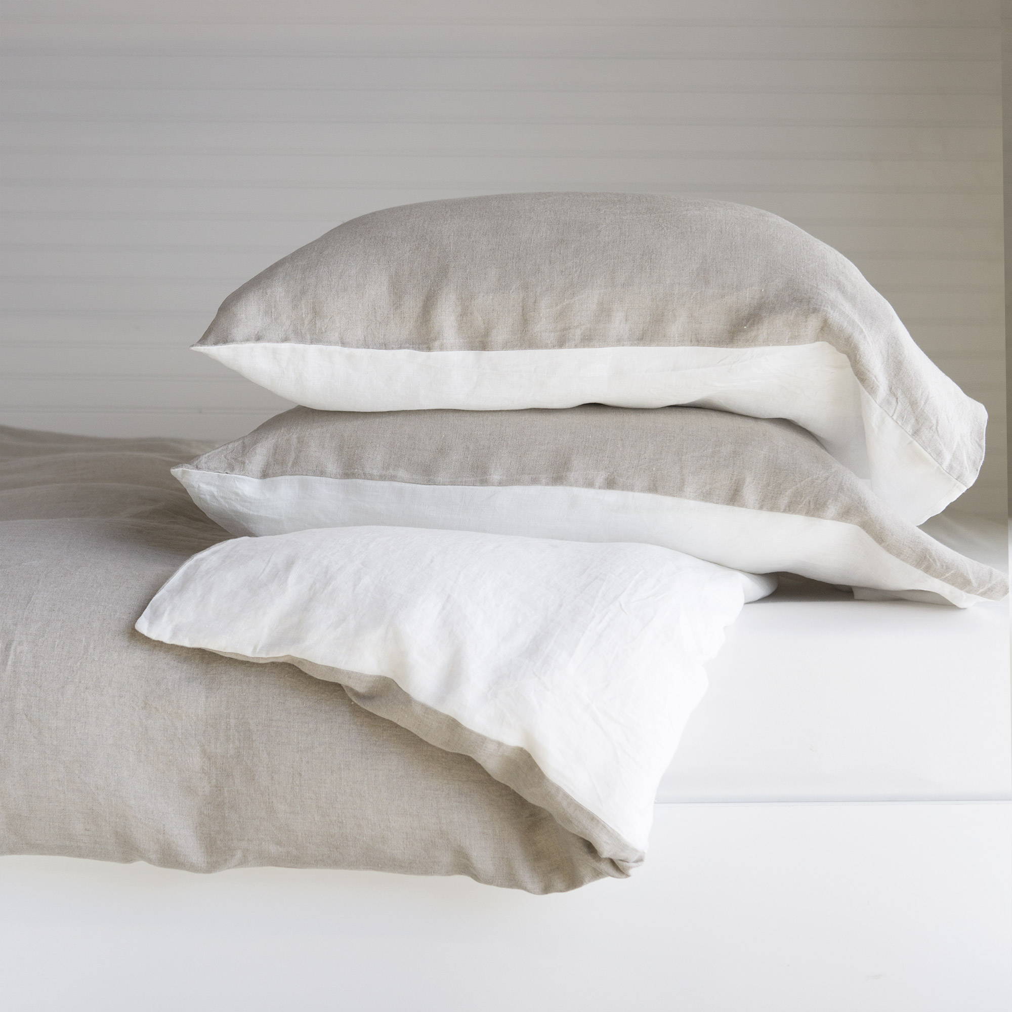 Linen duvet and pillowcases