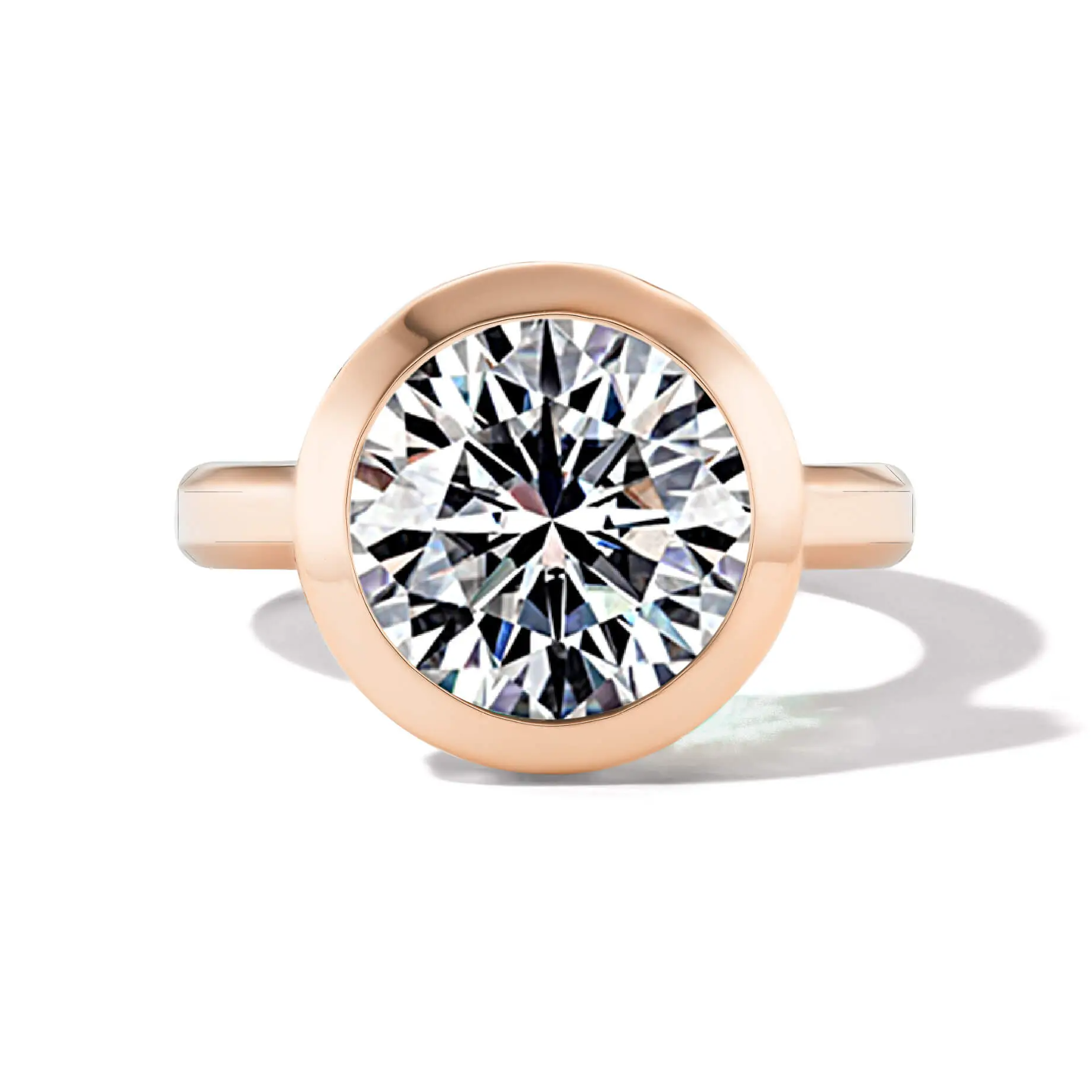 round-diamond-bezel-set-ring