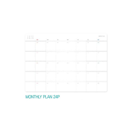 Monthly plan - Appree Origin diary dateless weekly planner journal