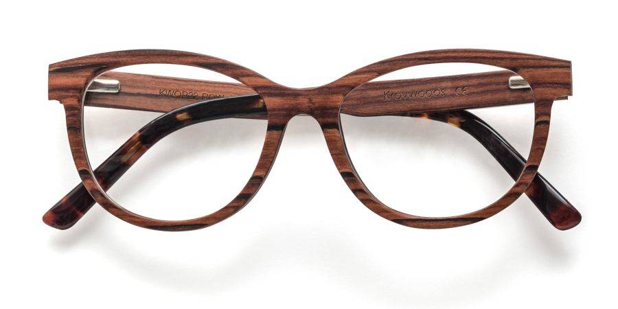 Charm Rose - Cat-Eye Eyeglasses made from Rose Wood