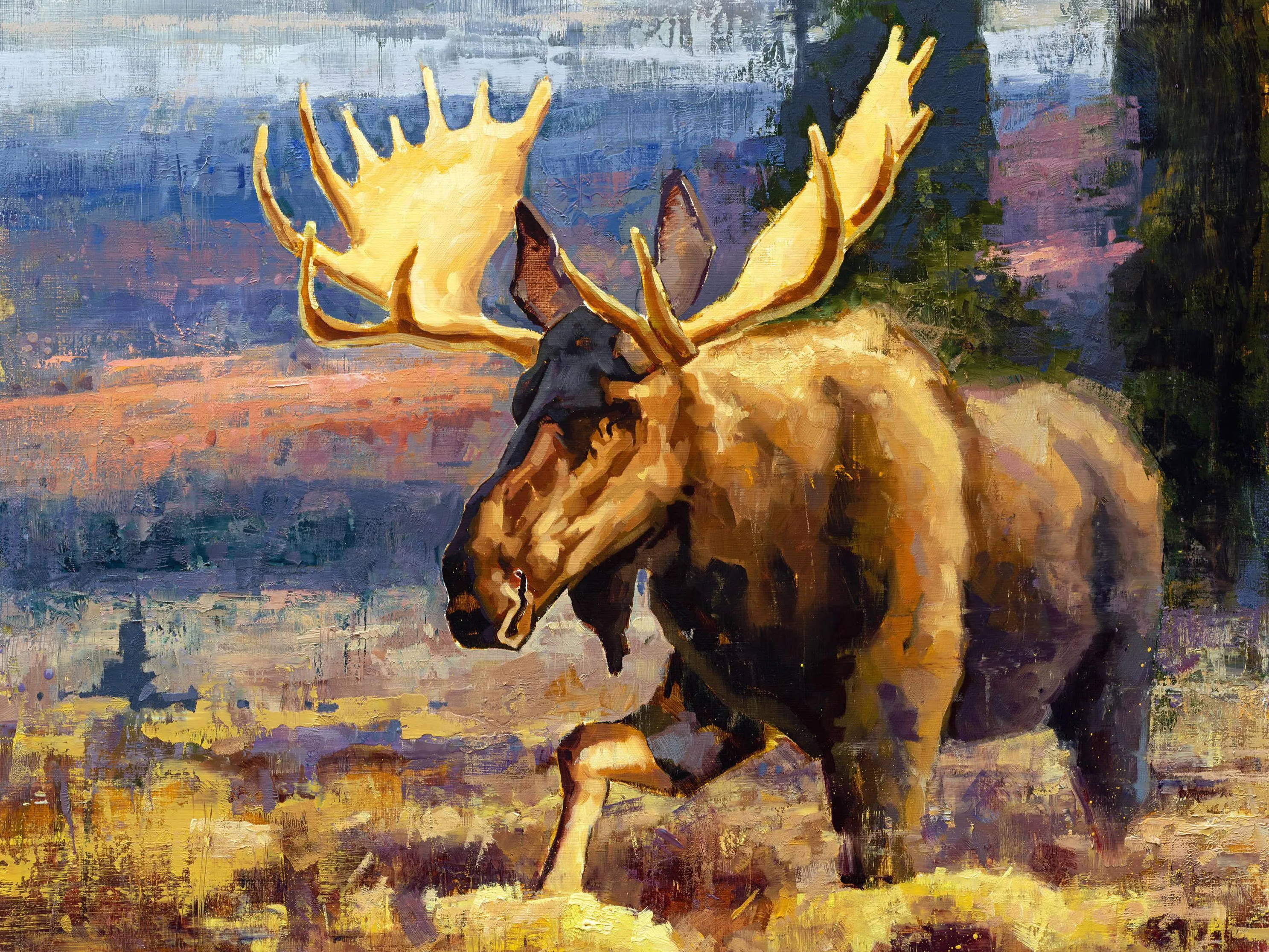  Wildlife Art. Jerry Markham. David Yarrow. Moose.