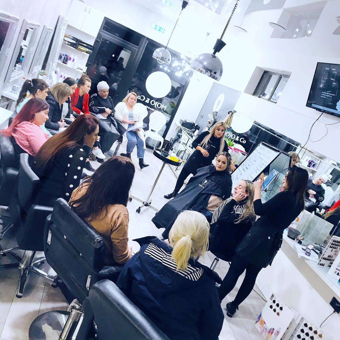 mojo and co hair salon workshops