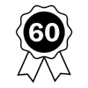 60 years of business medal