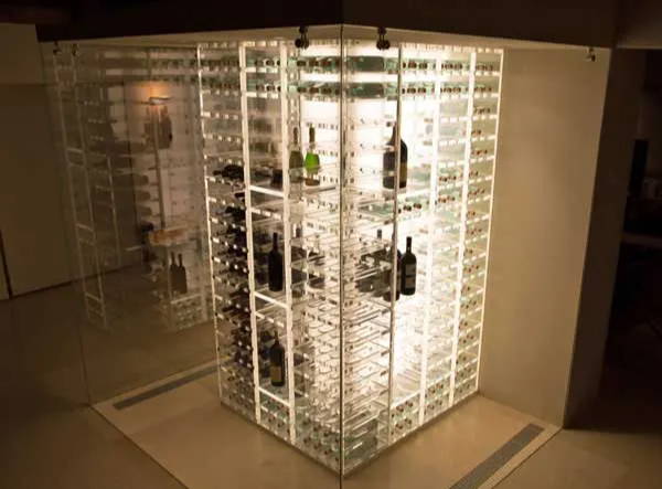 Wine cellar example with LED strip lights