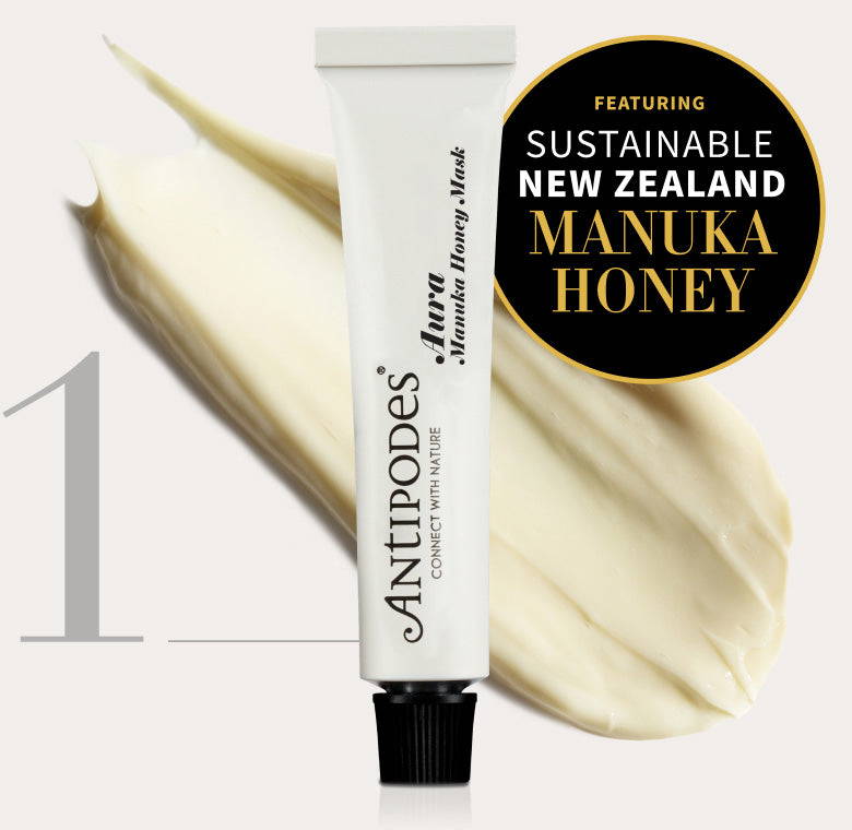 Featuring sustainable New Zealand manuka honey.