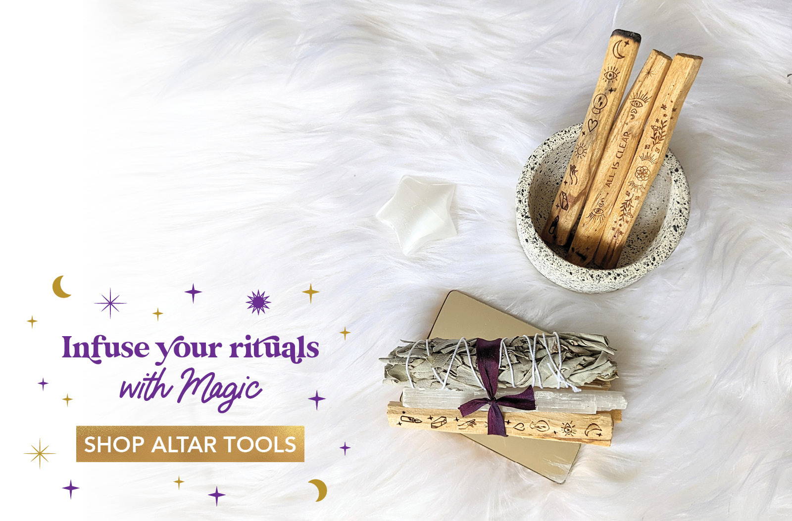 Infuse your rituals with magic - shop altar tools