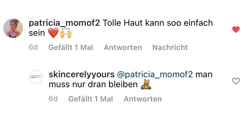 Instagram Kommentar von patricia_momof2