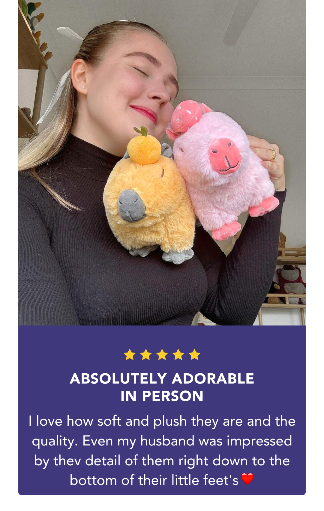 10" Capybara Plushie
