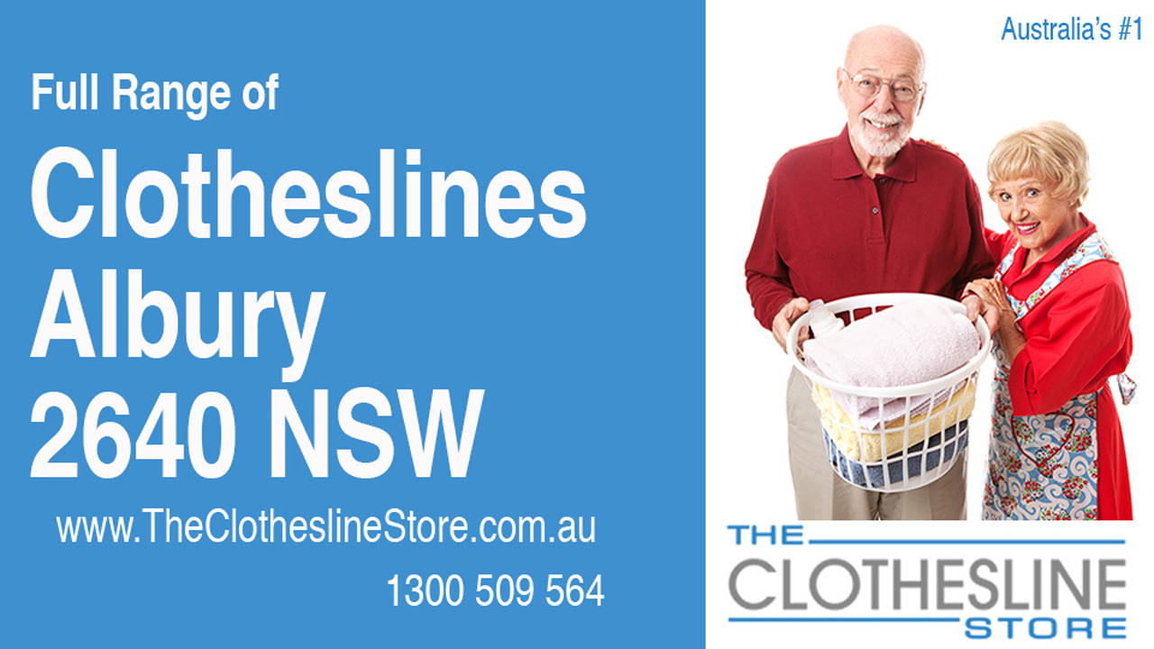 New Clotheslines in Albury 2640 NSW