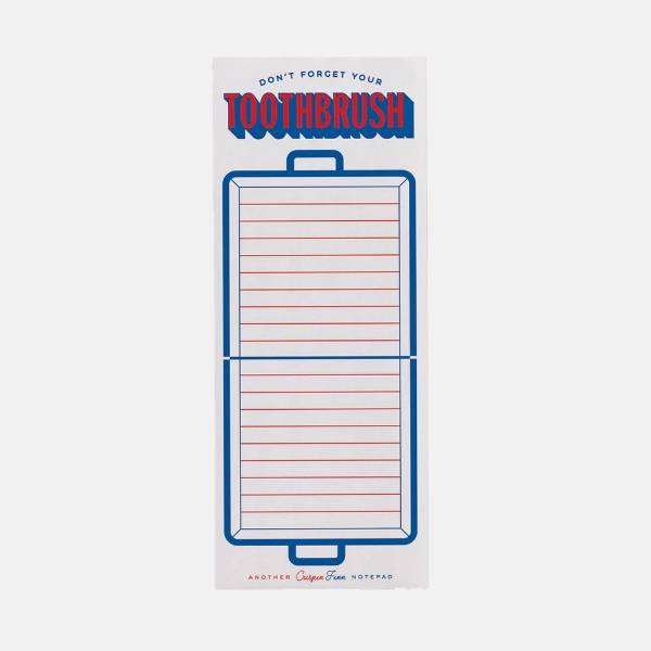 Don't Forget Your Toothbrush Note Pad.